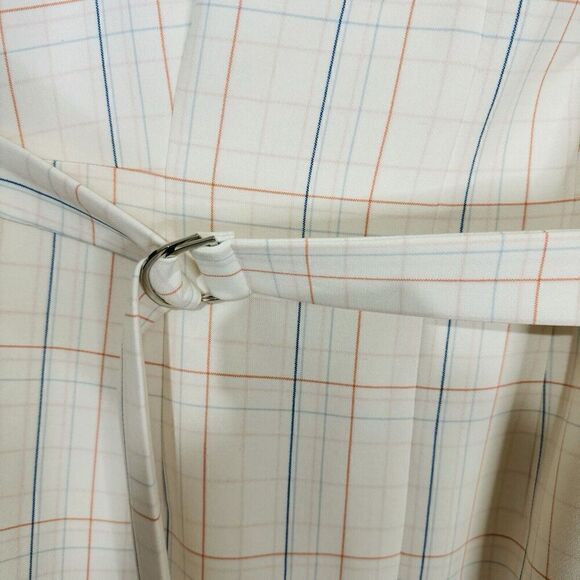 Hugo Boss White Plaid Midi Dress - Picture 6 of 12